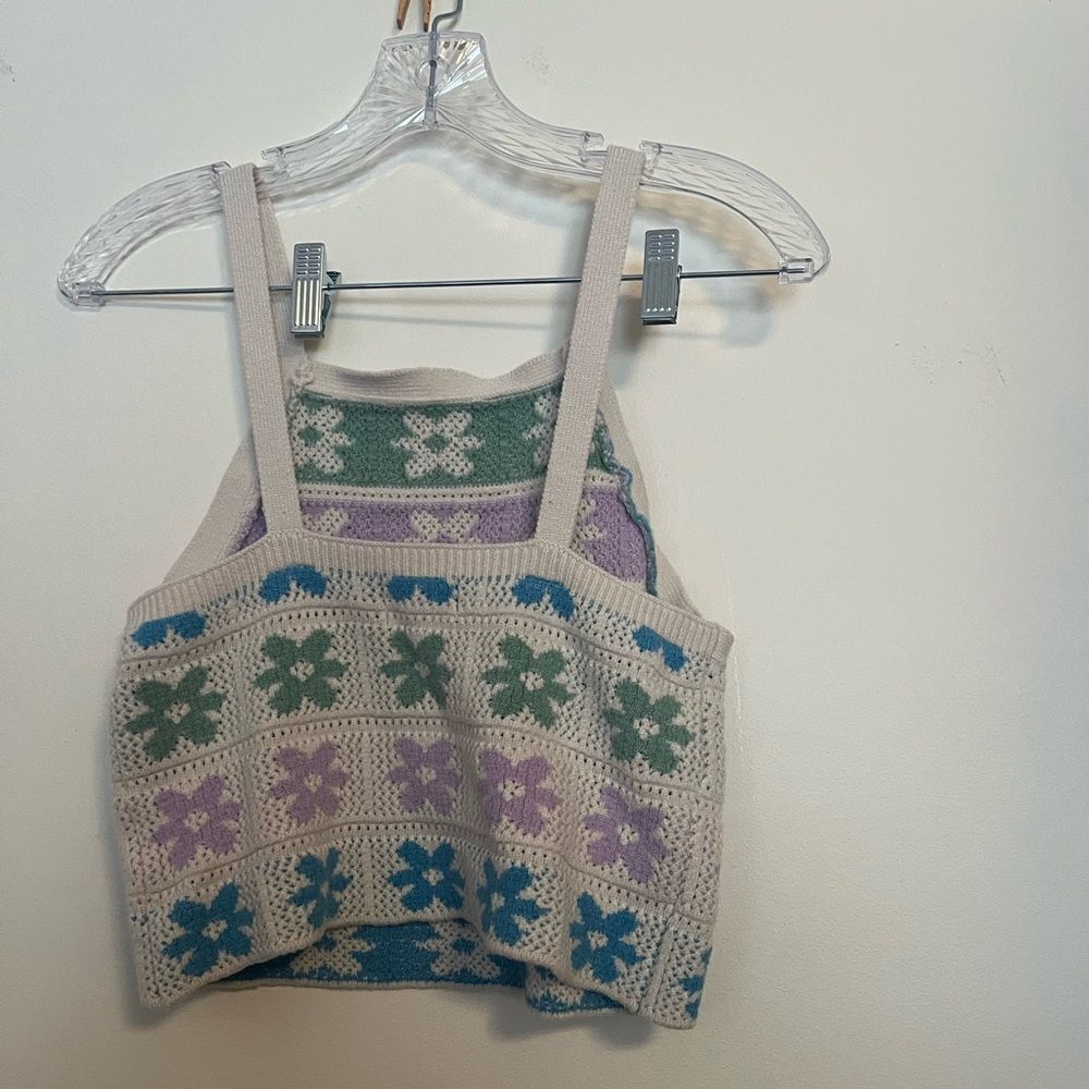 Olive & Oak Multicolor Crochet Tank - Picture 3 of 3